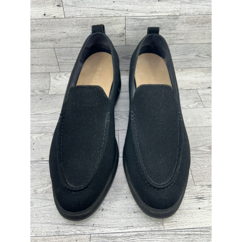 Rothys Black Knit‎ Lug Loafer Flats Shoes Women Size 12